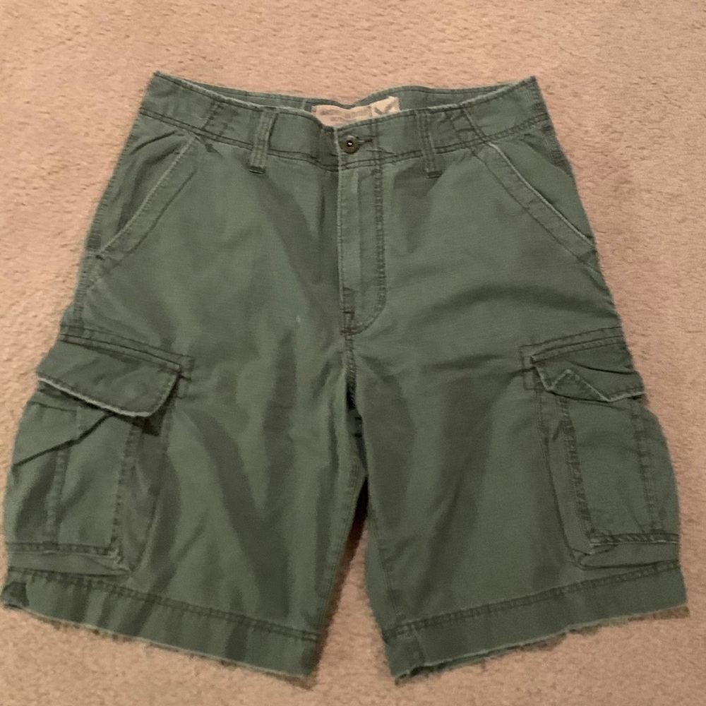 American Eagle Green Cargo Shorts - 34R